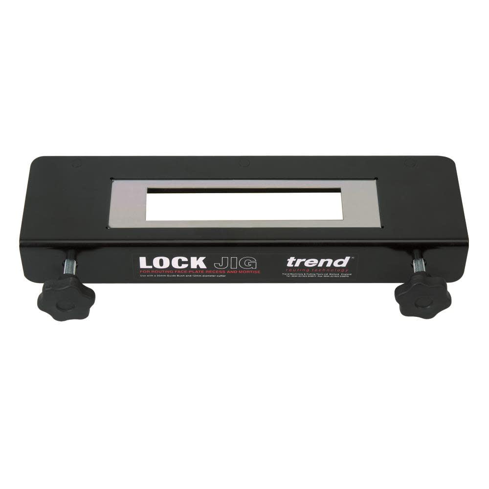 Trend Lock/Jig Mortise Router Lock Jig with Guide Bush and 16 Templates
