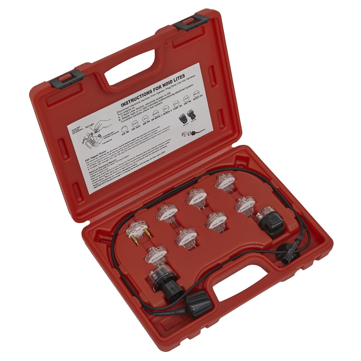 Sealey 11 Piece Noid and IAC Test Light Set - Image 6