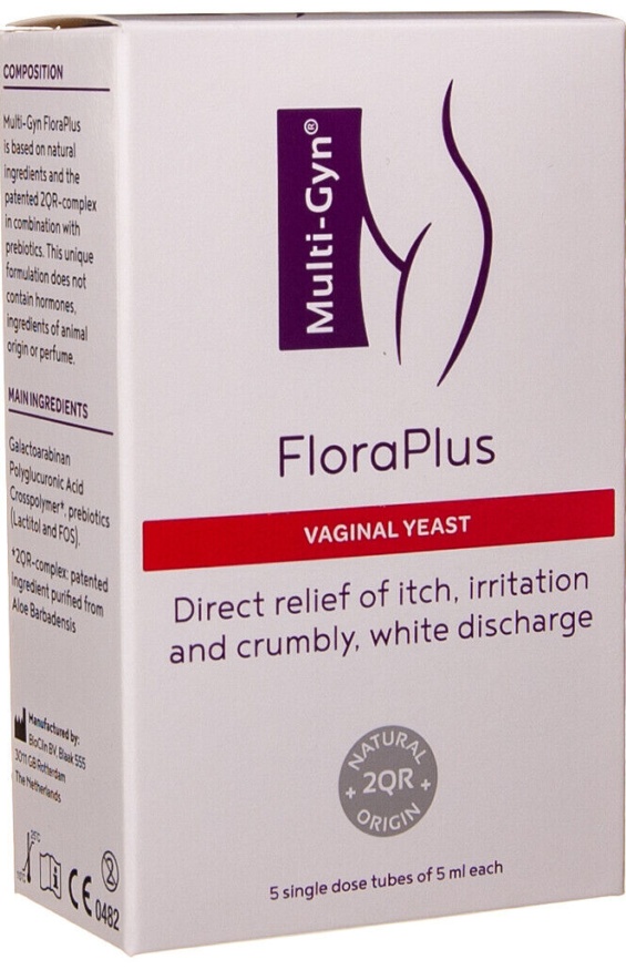 MULTI-GYN FLORAPLUS Gel Vaginal Yeast 5ml x 5 Pcs. Itch Relief Irritation