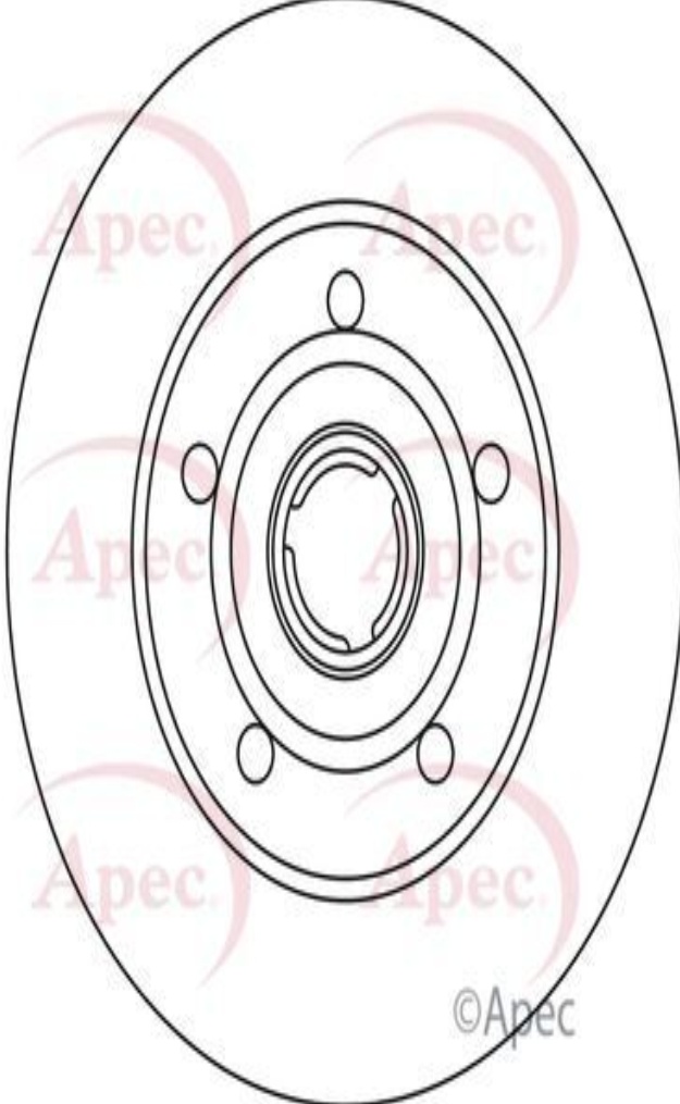 Apec Rear Brake Disc DSK2933 - OE High Quality Precision Engineered Part