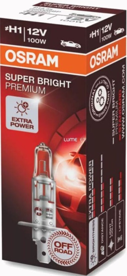 1x H1 OSRAM OFFROAD 100W SUPER BRIGHT BULB AUDI A6 Avant 4A, C4 2.3 06.94-12.95