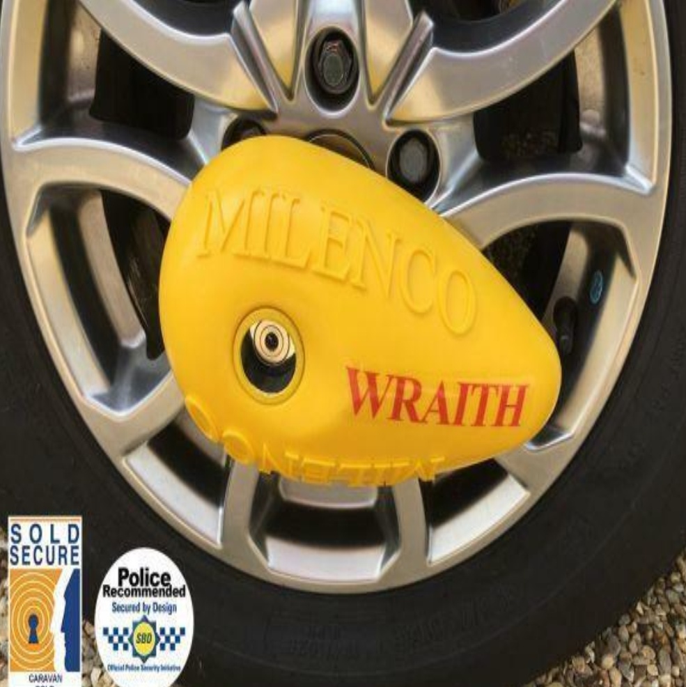 Milenco Wraith 2 Sold Secure GOLD and Thatcham Approved Caravan Wheel Clamp
