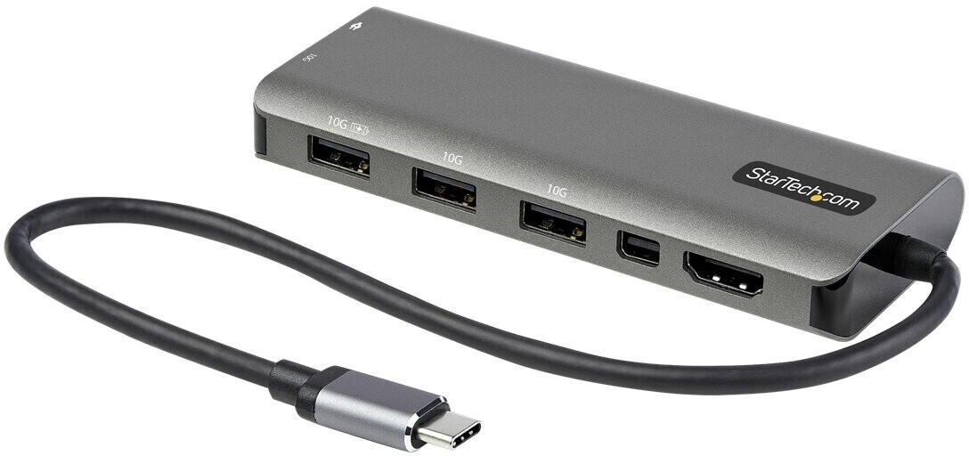 StarTech.com USB C Multiport Adapter - USB-C to HDMI or Mini DisplayPort 4K 60Hz