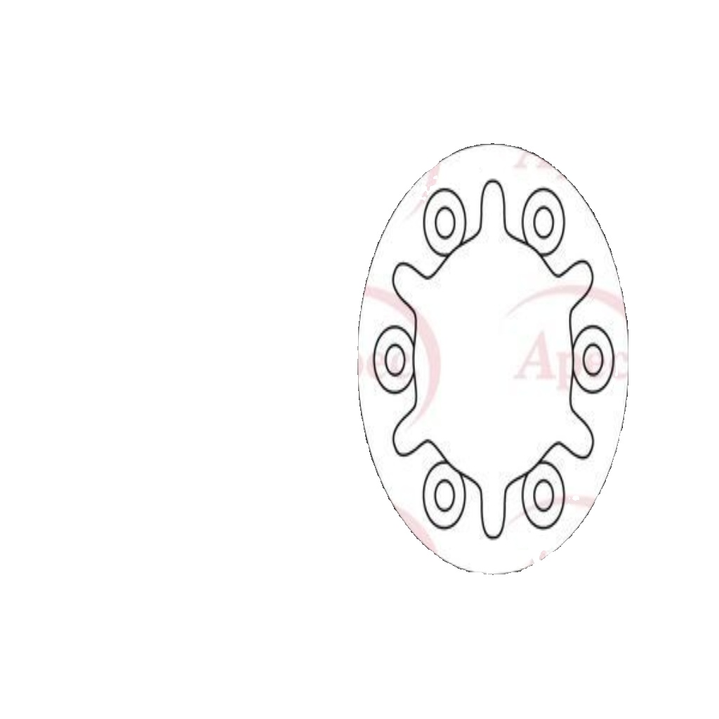 Braking System Brake Disc APEC DSK2989 Front Vented Fits Nissan Pickup