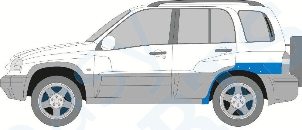 SUZUKI GRAND VITARA 1997-2005 REAR WHEEL ARCH REPAIR PANEL / LEFT LH