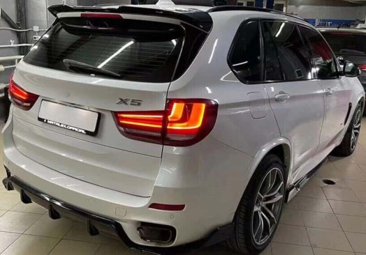 Fits Bmw X5 F15 2013-2018 Aero Body Kit Front Splitter Rear Diffuser Side Skirts Spoiler Black 9145588457349 - Image 2