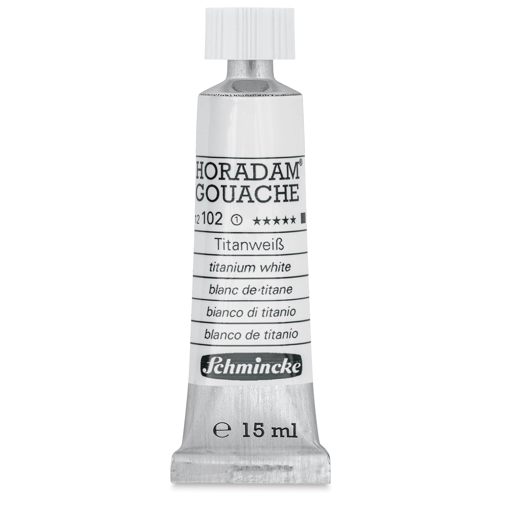Schmincke Horadam Gouache Paint Titanium White 15ml Artist Colour Tube