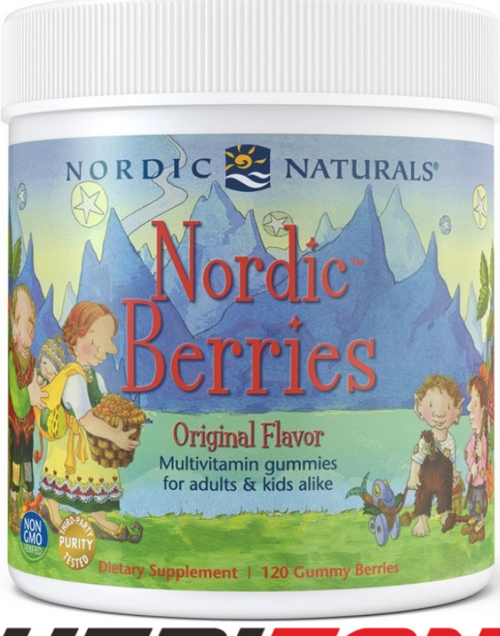 Nordic Naturals Berries Kids Multivitamin Gummies - 120 Gummy Original Flavour