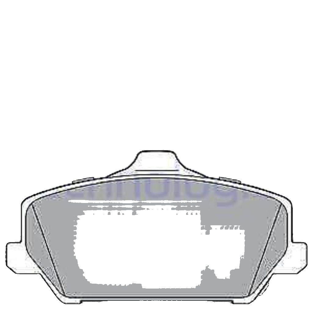 Brake pads Low-Metallic LP3403 DELPHI for HYUNDAI i30 i30 Estate i30 FASTBACK