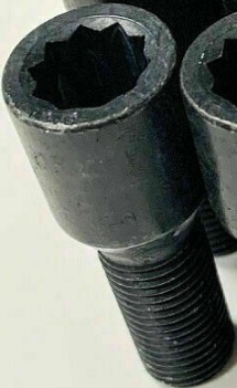 Fits Dacia Alloy Wheel Bolts (M12 X 1.5) 26MM 60 Taper, Zinc Black X16