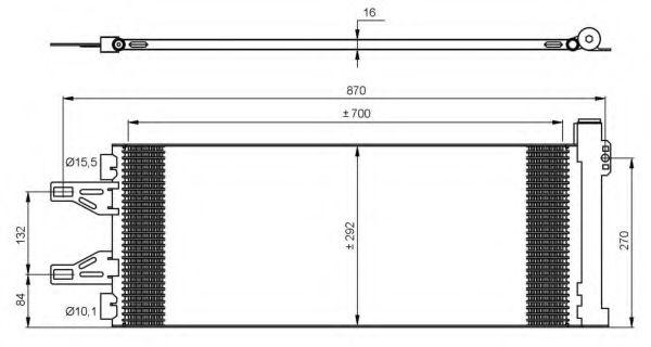 Air Con Condenser fits PEUGEOT BOXER 2.2D 2006 on AC Conditioning NRF 1610115880 - Image 7