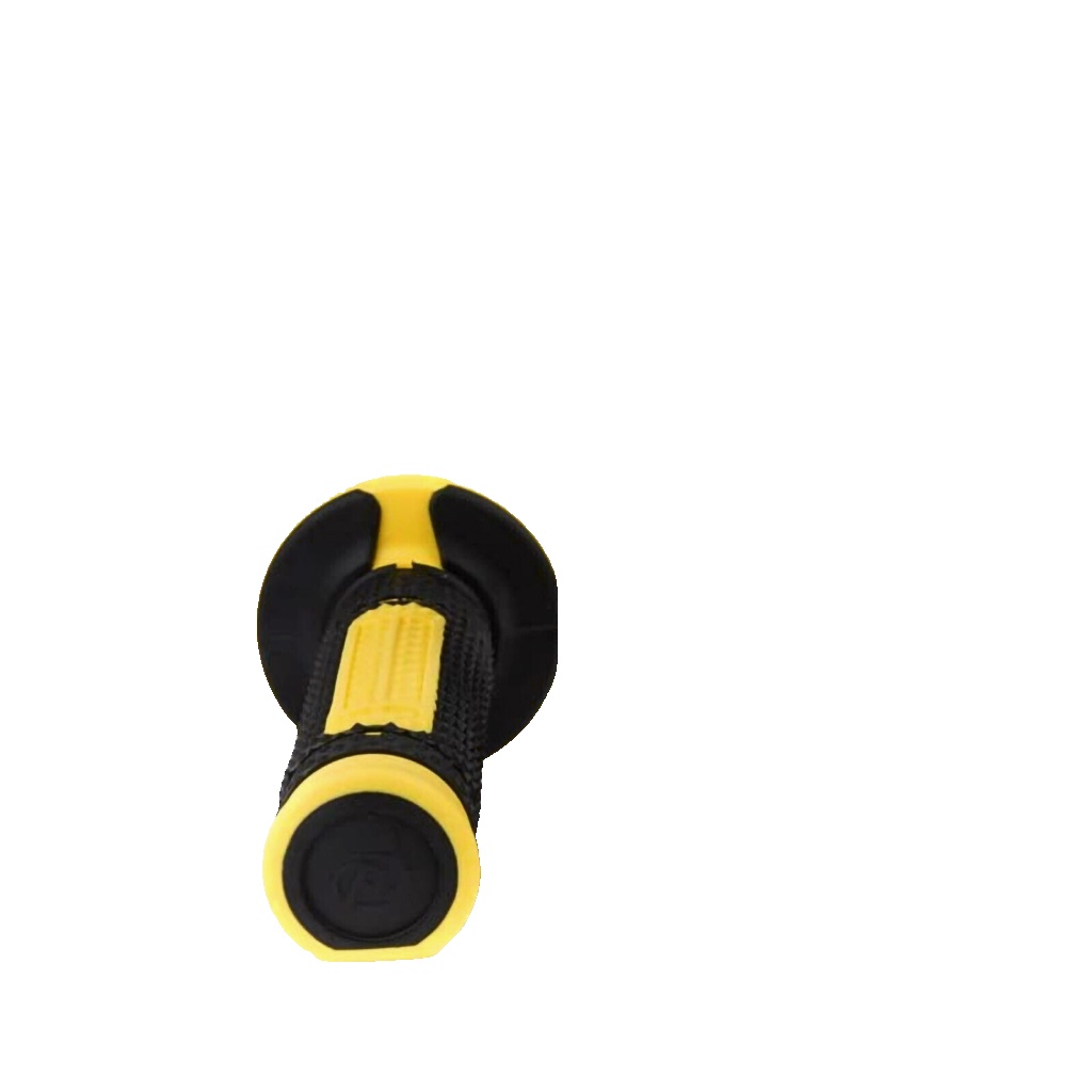 Domino DSH Off Road Black-Yellow Closed Grips 22 Mm L 120 Mm For Motorcycle