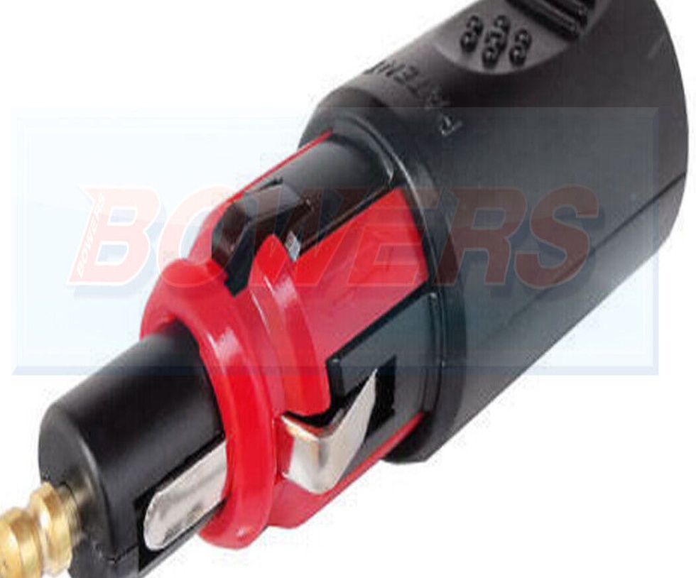 DURITE 0-601-16 UNIVERSAL FUSED MALE DIN/CIGARETTE LIGHTER BEACON PLUG CONNECTOR