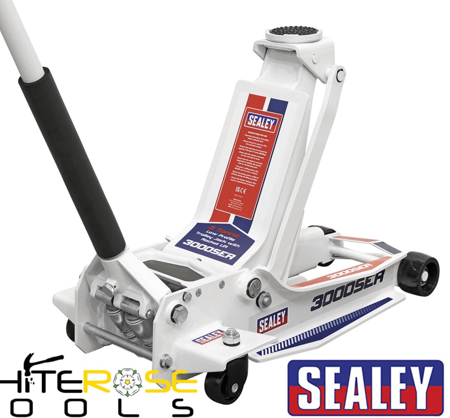 Sealey 3000SER Low Profile Trolley Jack with Rocket Lift 3 Tonne