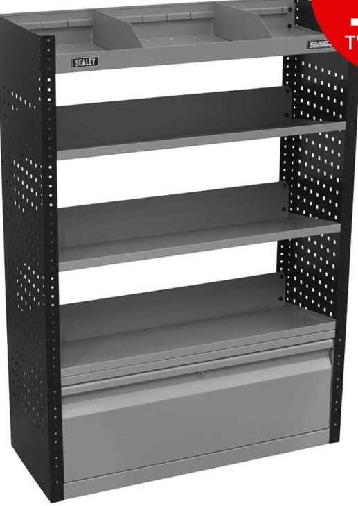 Sealey APMSVCOMBO2 Superline PRO Modular Slanted Shelf Van Storage System