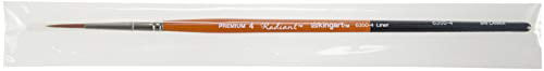 Kingart Premium Radiant 63504 Liner Series Artist Brush Synthetic Taklon Hair Short Handle For Acrylic Oil And Watercolor P