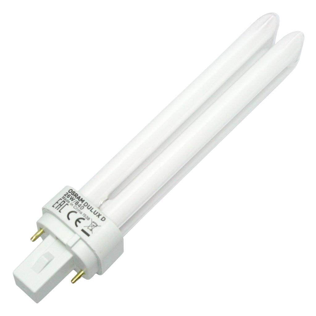 Osram Dulux D 26W 840 Cool White G24d-3 4000k Compact 1800lm CCG Lamp 26w 2pin