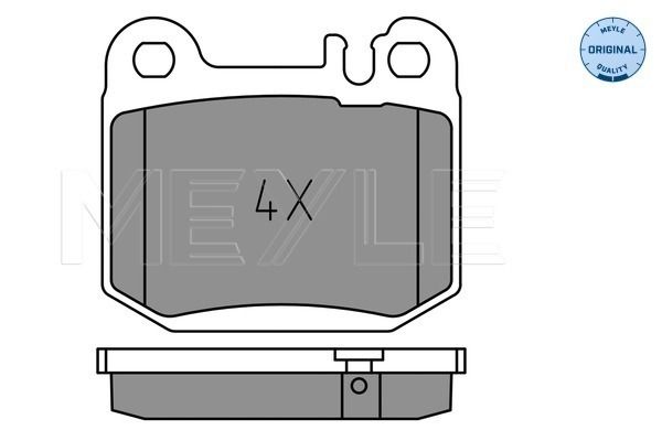 BRAKE PAD SET DISC BRAKE 025 231 5715 FOR MERCEDES-BENZ M 111.977 2.3L 4cyl 2.7L