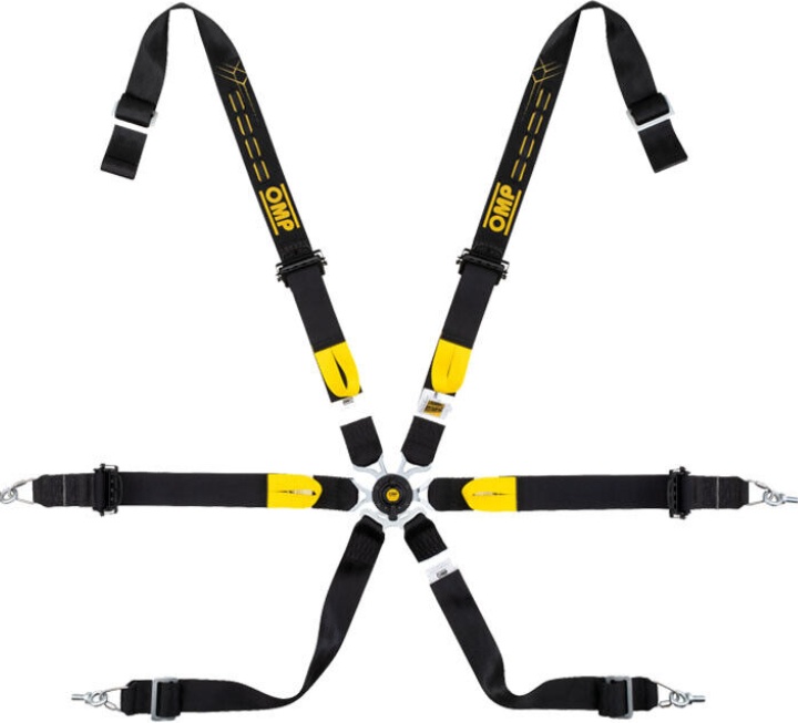 OMP One 2'' WRC 6 Point FIA 8853-2016 Approved Harness - Rally / Motorsport