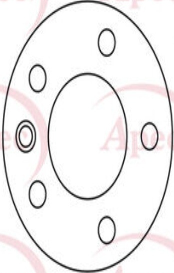 Apec Brake Disc Front Single 7E0615301D 7H0615301D 5028906086435 DSK2243