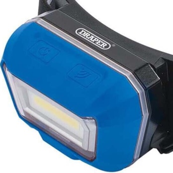 Draper 54374 Rechargeable COB LED Head Torch 3W 300 Lumens