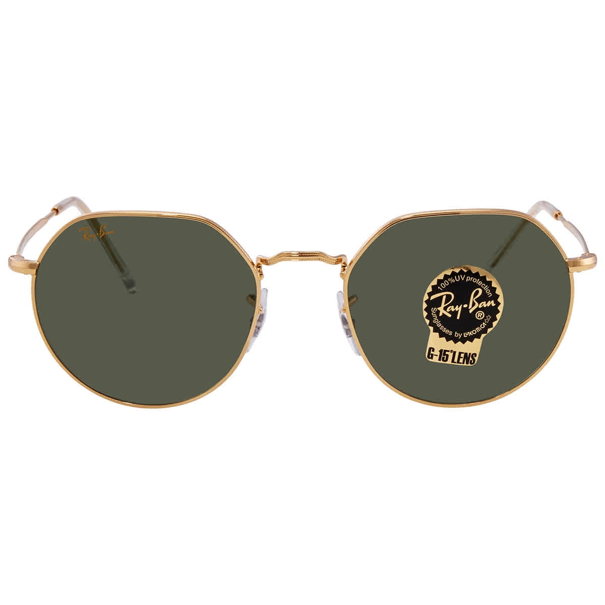 Ray-Ban - Sunglasses - RB3565 Jack - Gold - Green