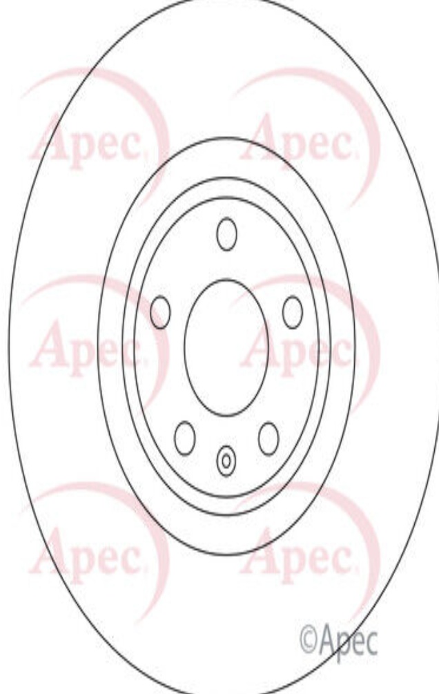 Apec Brake Disc Front Single 4M0615301AB 4M0615301AN 4M0615301P DSK3284