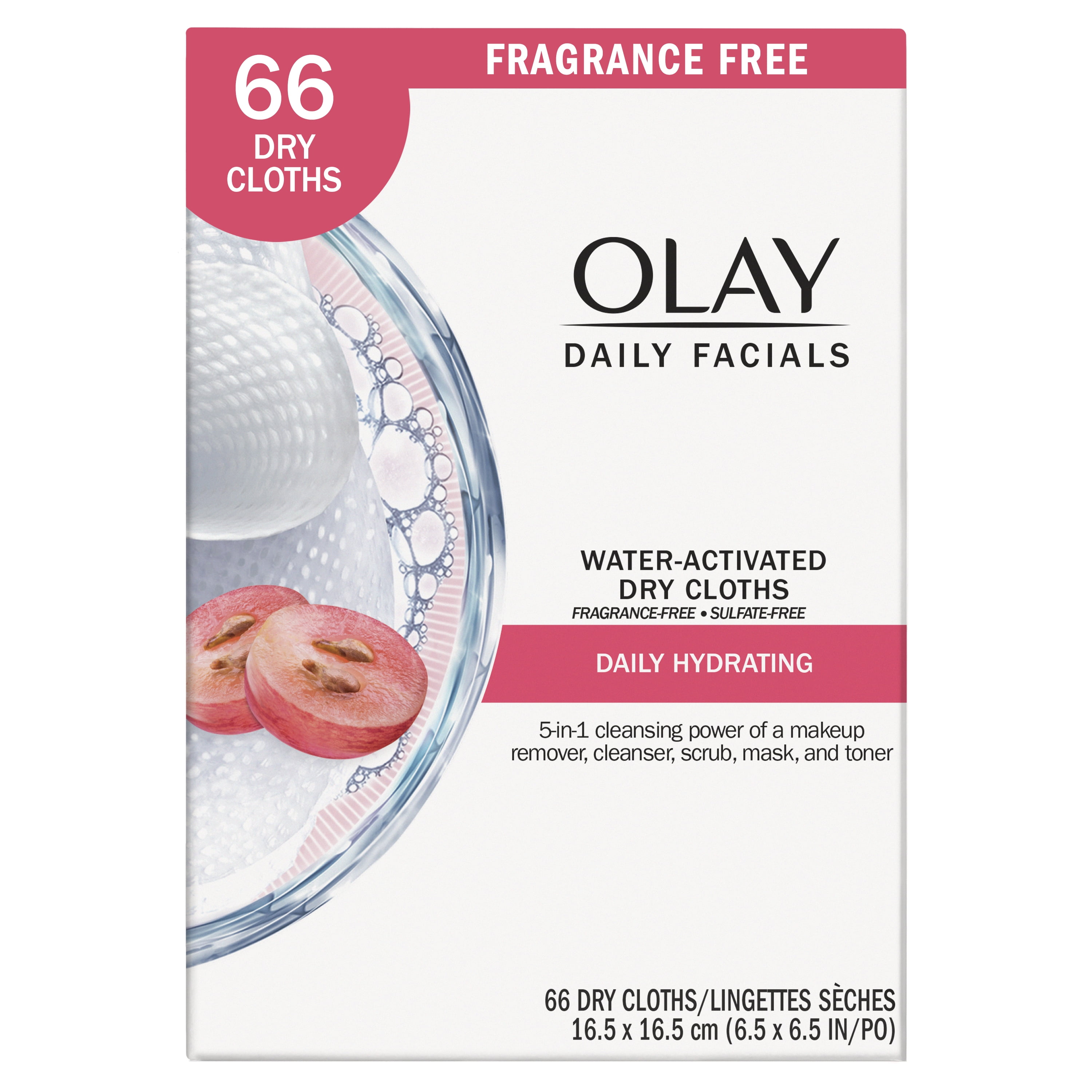 Olay Daily Facials Makeup Removing Cleansing Cloths 66 Count | UK Seller