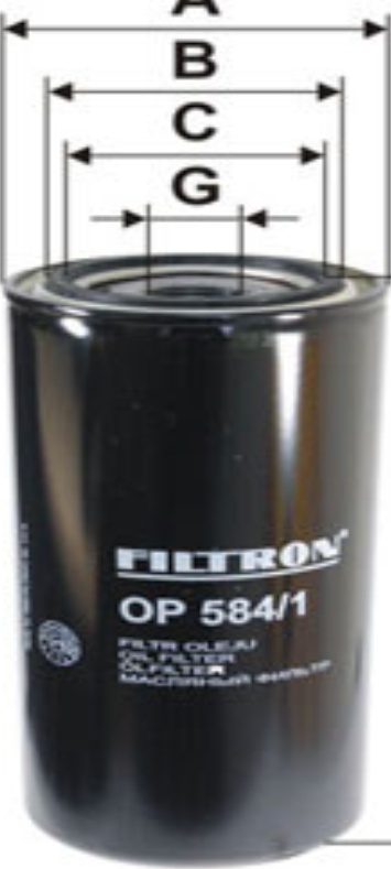 Fits FILTRON OP 584/1 OIL FILTER JELCZ, MACK, RENAULT (RVI)  ⭐UK Stock⭐