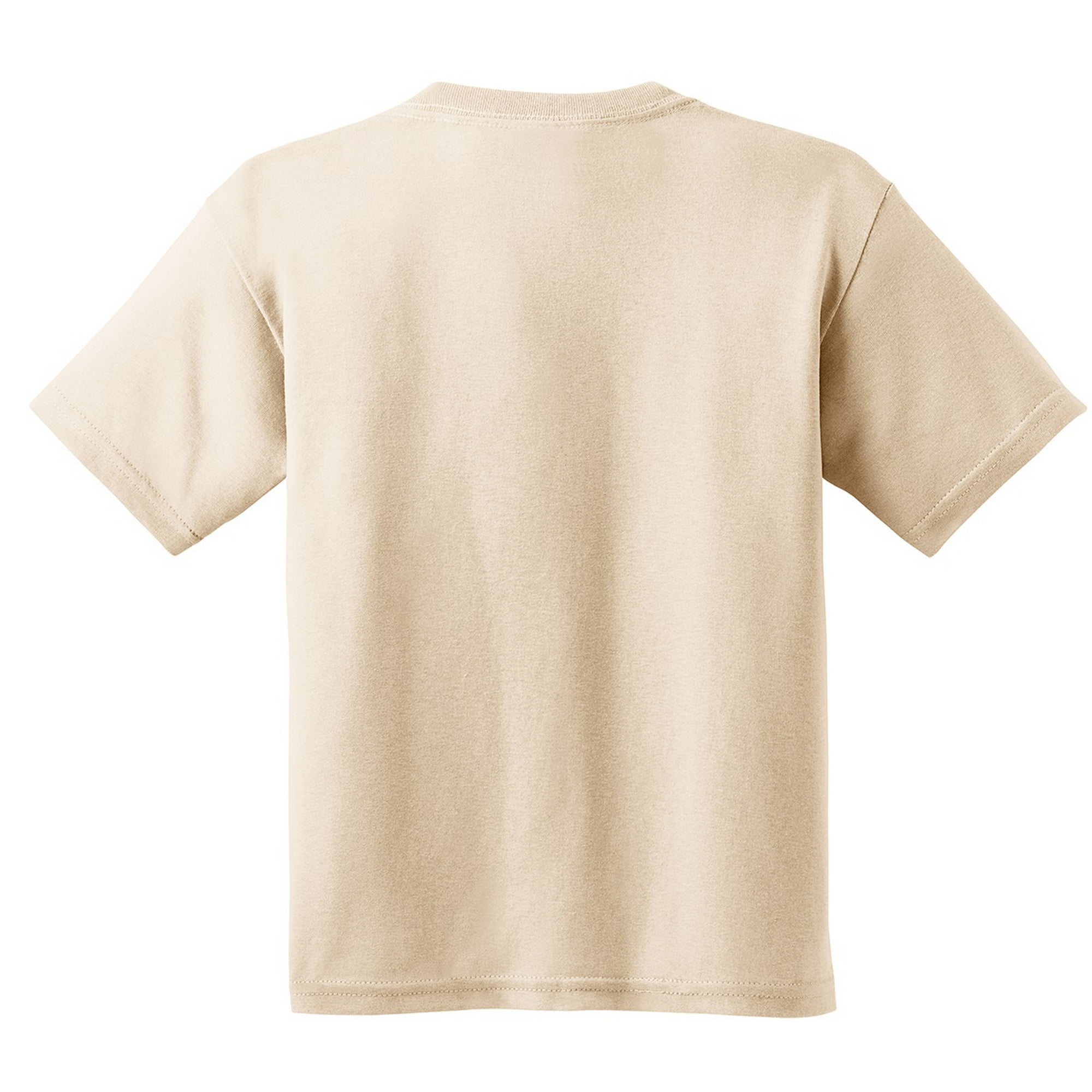 Gildan (M, Natural) Youth Unisex Heavy Cotton T-Shirt Multicoloured