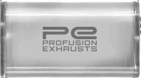 2.5"" 63mm 4"" x 9"" Oval x 11"" C/O Exhaust Muffler Silencer 304 Stainless Steel