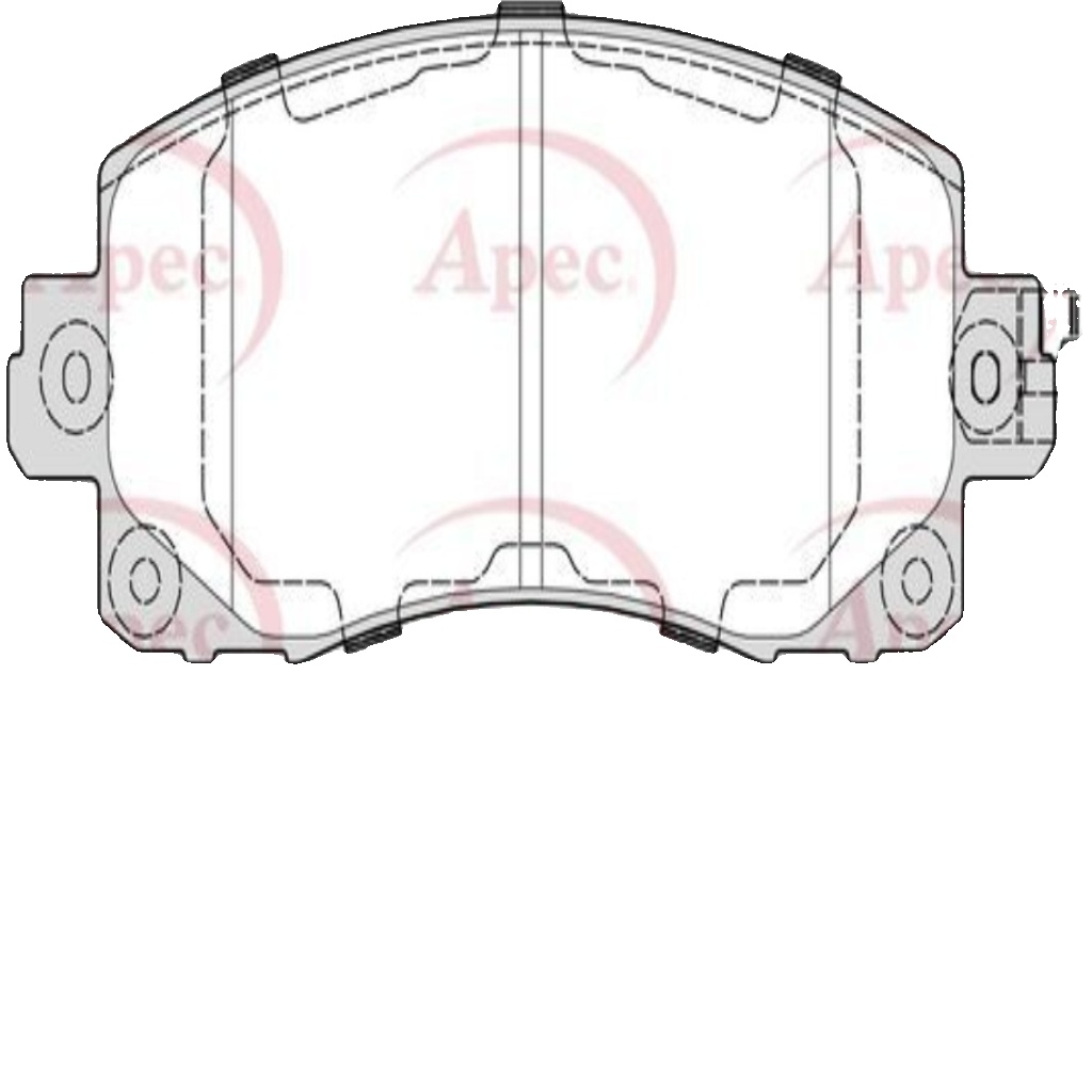 Apec Brake Pads Front R90 High Quality Aftermarket Vehicle Part PAD2398