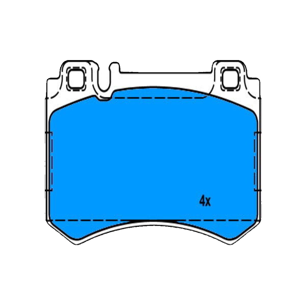 ATE 13.0460-4998.2 Brake Pad Set, disc brake for MERCEDES-BENZ