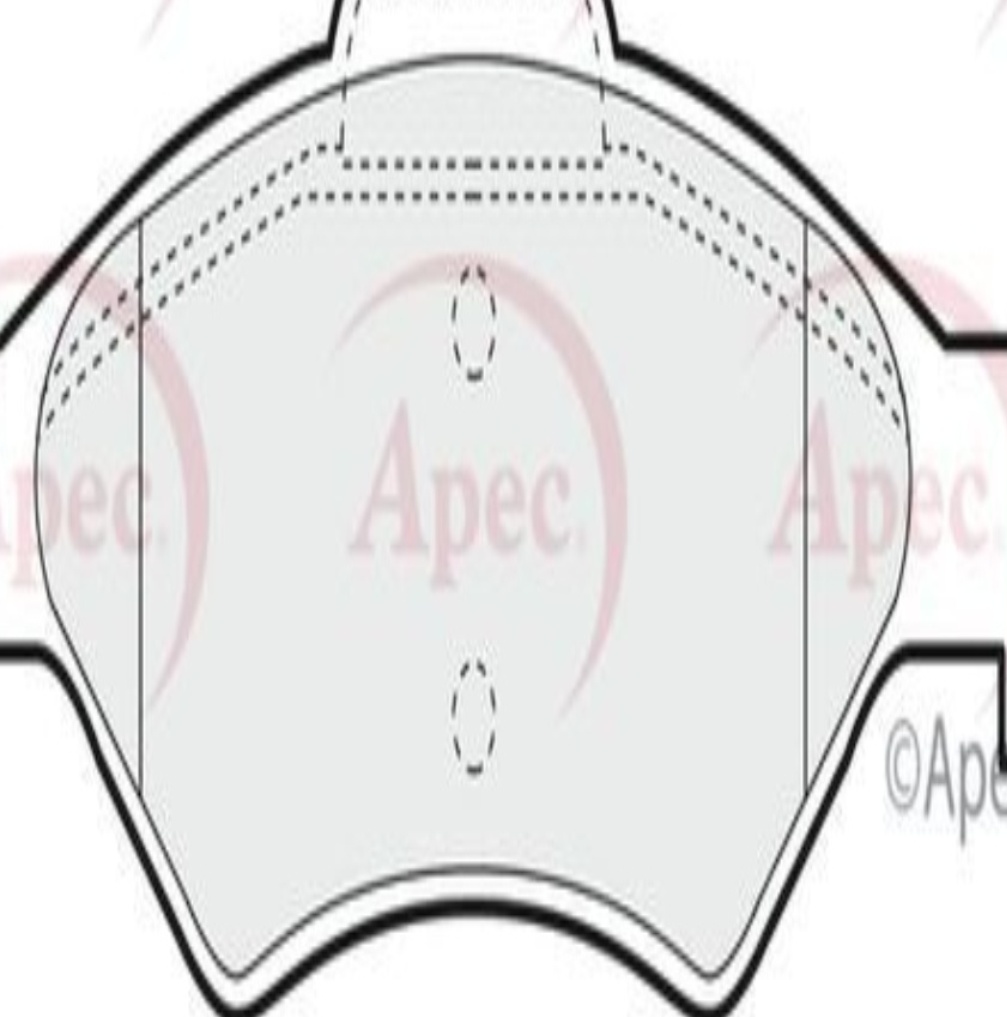 Apec Brake Pads With Retaining Spring PAD1125 - OE Specification & Quality