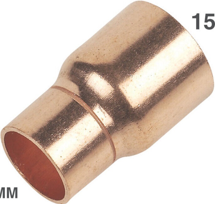 Reducer 15mm to 8mm End Feed WRAS Approved Copper Fittings Embrass