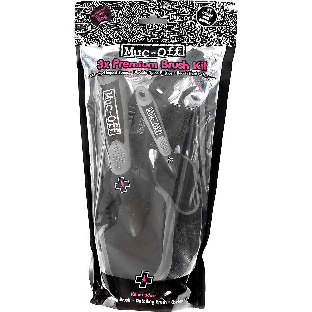 Free Shipping Kit Of 3 MUC-OFF Premium Brushes (220) For Motorcycle Parts