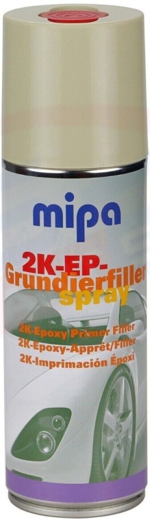 MIPA 2K EP-  Spray BEIGE 2K Epoxy Primer Filler Grundierfiller400ml Inc Hardener