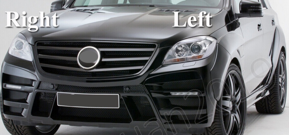 For Mercedes Benz ML W166 12-2015 Headlight Lens Headlamp Lens Cover Left+Right