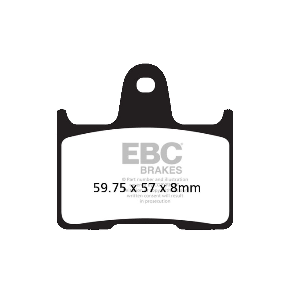 EBC Double H Sintered Street Brake Pad Rear Right Kawasaki ZX7-RR ZX 750 1996-99 - Image 40