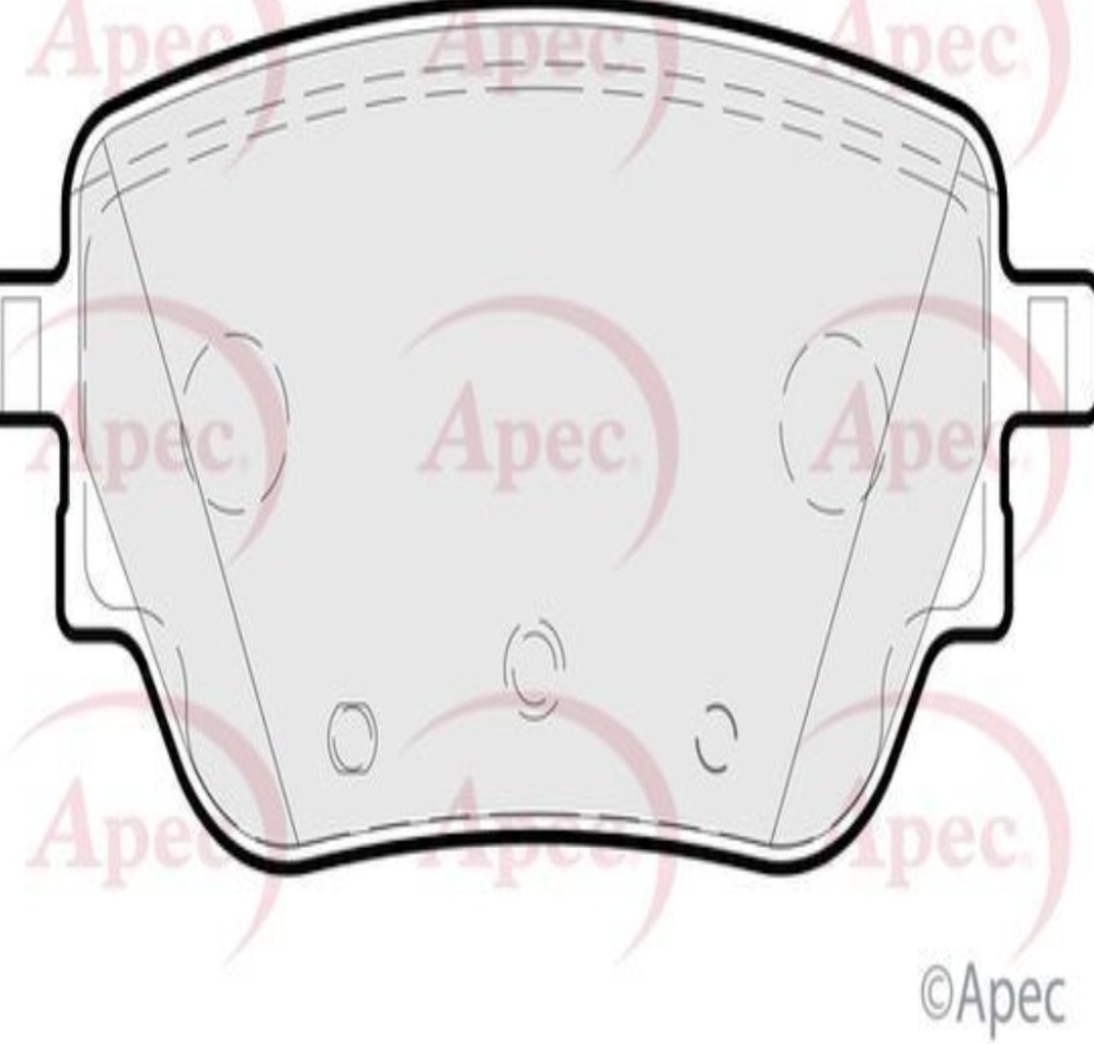 Brake Pad Set For Disc Brake Rear For TRW System Fits Mercedes-Benz APEC PAD2246