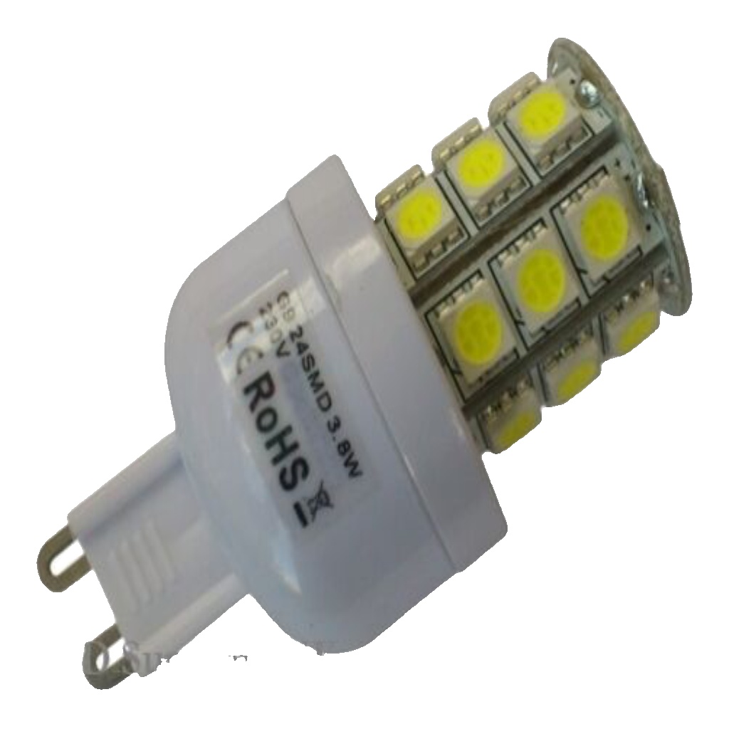 G9 24 SMD LED 240V 350LM 3.8W DIMMABLE WARM WHITE BULB ~50W