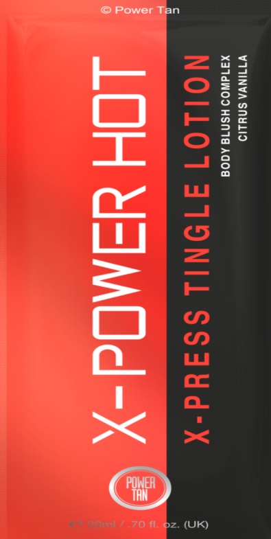 Power Tan X-Power HOT Tingle Sunbed Tanning Accelerator Lotion 20ml Sachet