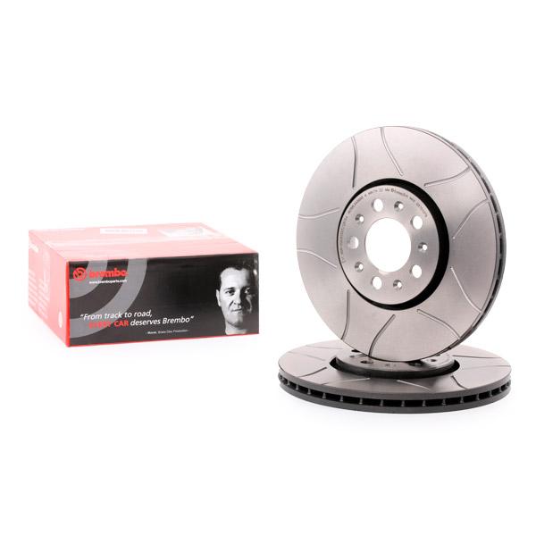 Brembo 2x Brake Discs Pair Vented Front 288mm 09.7010.76 Set 1J0615301 Brand New