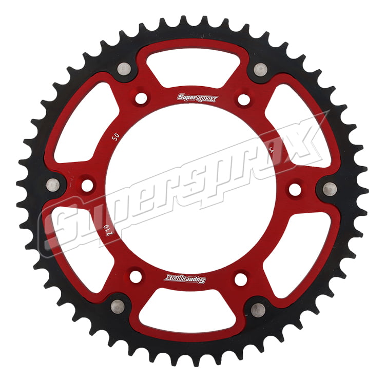 Supersprox Stealth Red 50 D Crown For Motorcycle Parts Accessories