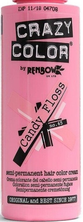 3 x Renbow Crazy Color Semi Permanent Hair Dye 100ml - Candy Floss