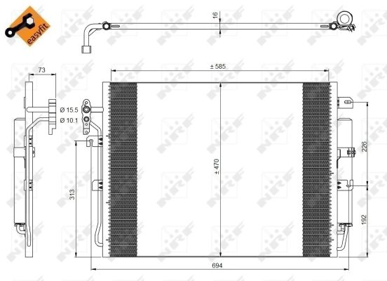 Fits NRF NRF 350217 Air conditioning condenser 350217 A/C condenser ⭐UK Stock⭐ - Image 6