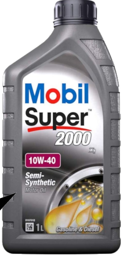 2x Mobil Super 2000 X1 10W-40 10W40 Semi /Part Synthetic Engine Oil - 1L