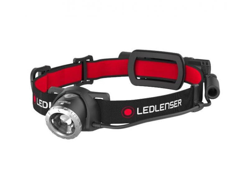 Ledlenser Head Torch Rechargeable LED 600 lm Focusable, Inc Rear Red Light, H8R