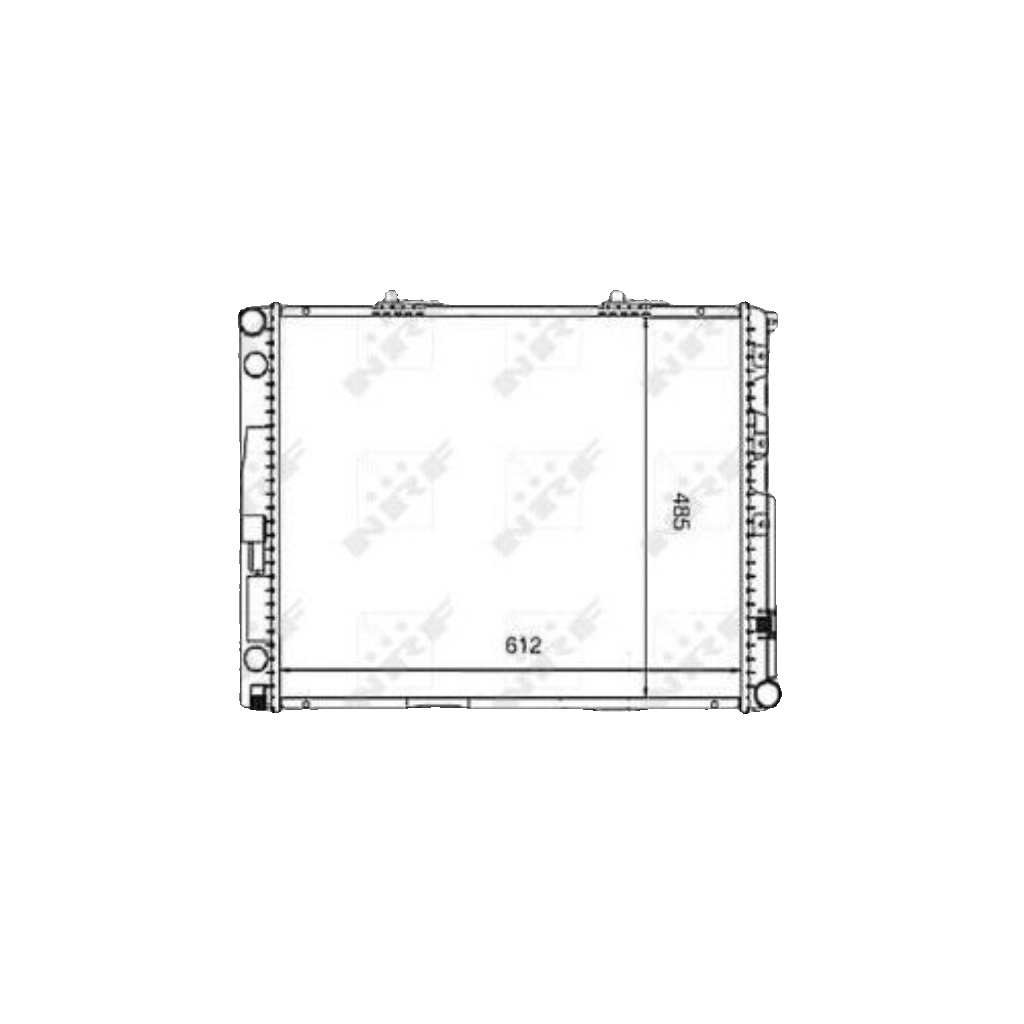 NRF 58253 Radiator, engine cooling for MERCEDES-BENZ