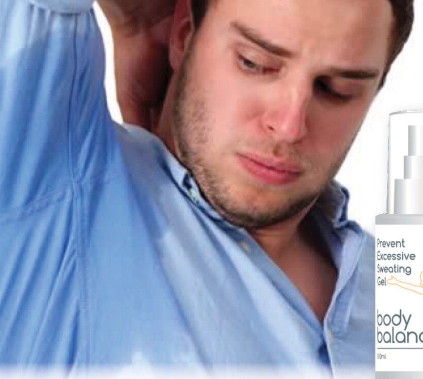 BODY BALANCE PREVENT EXCESSIVE SWEATING GEL SWEATY HANDS FEET FACE GROIN